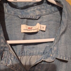 Vineyard Vines Chambray Blue Shirt